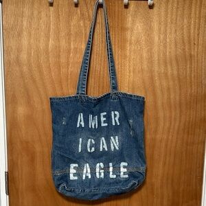 American Eagle Denim Tote Bag